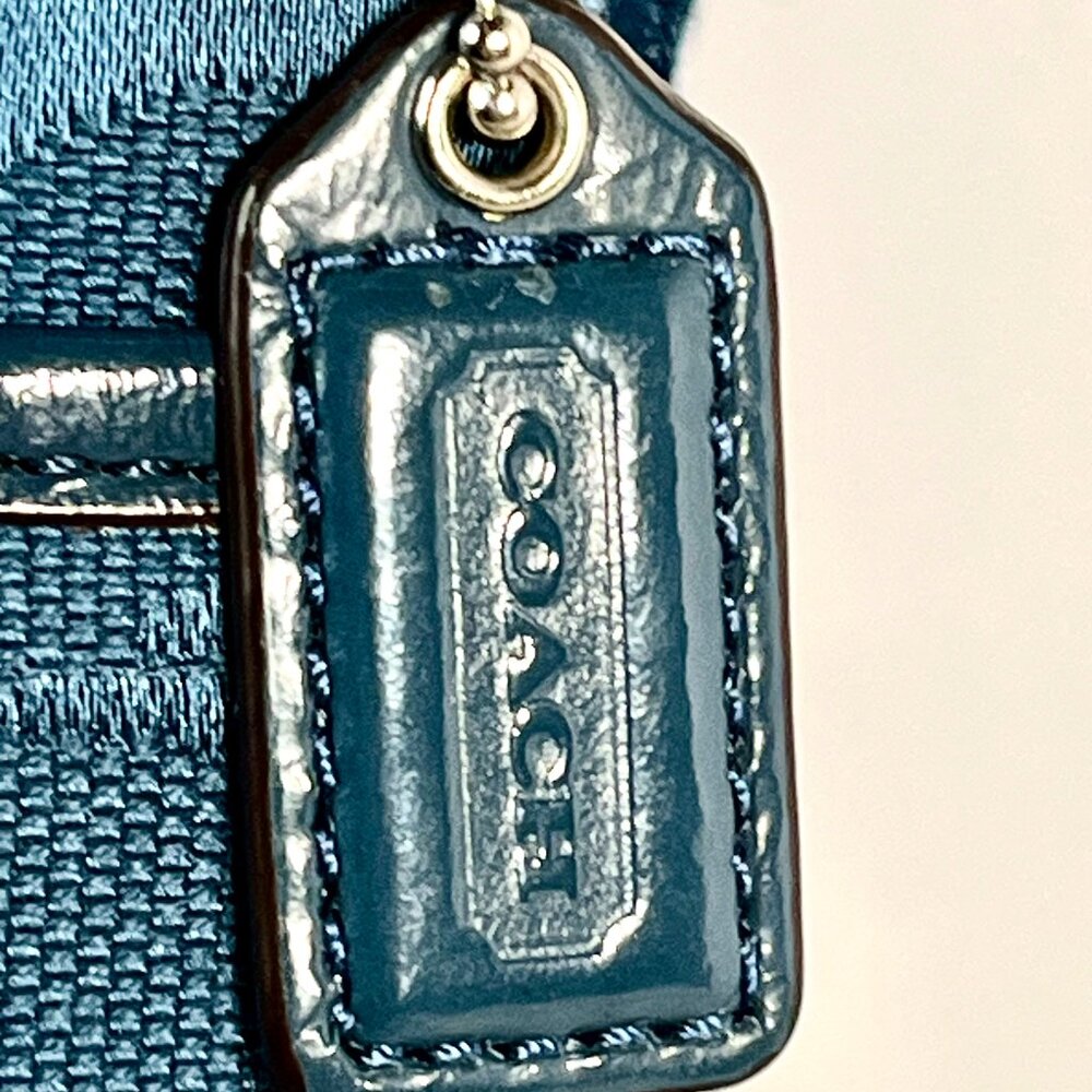 Coach Signature Swingpak in rich blue Hue Crossbody Bag with Adjustable Strap - Picture 11 of 15